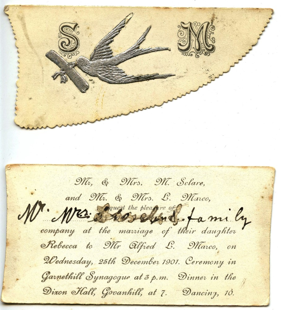 Marco-Sclare invitation 1901