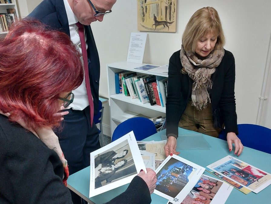 UK Government Minister John Lamont visits the Scottish Jewish Heritage Centre